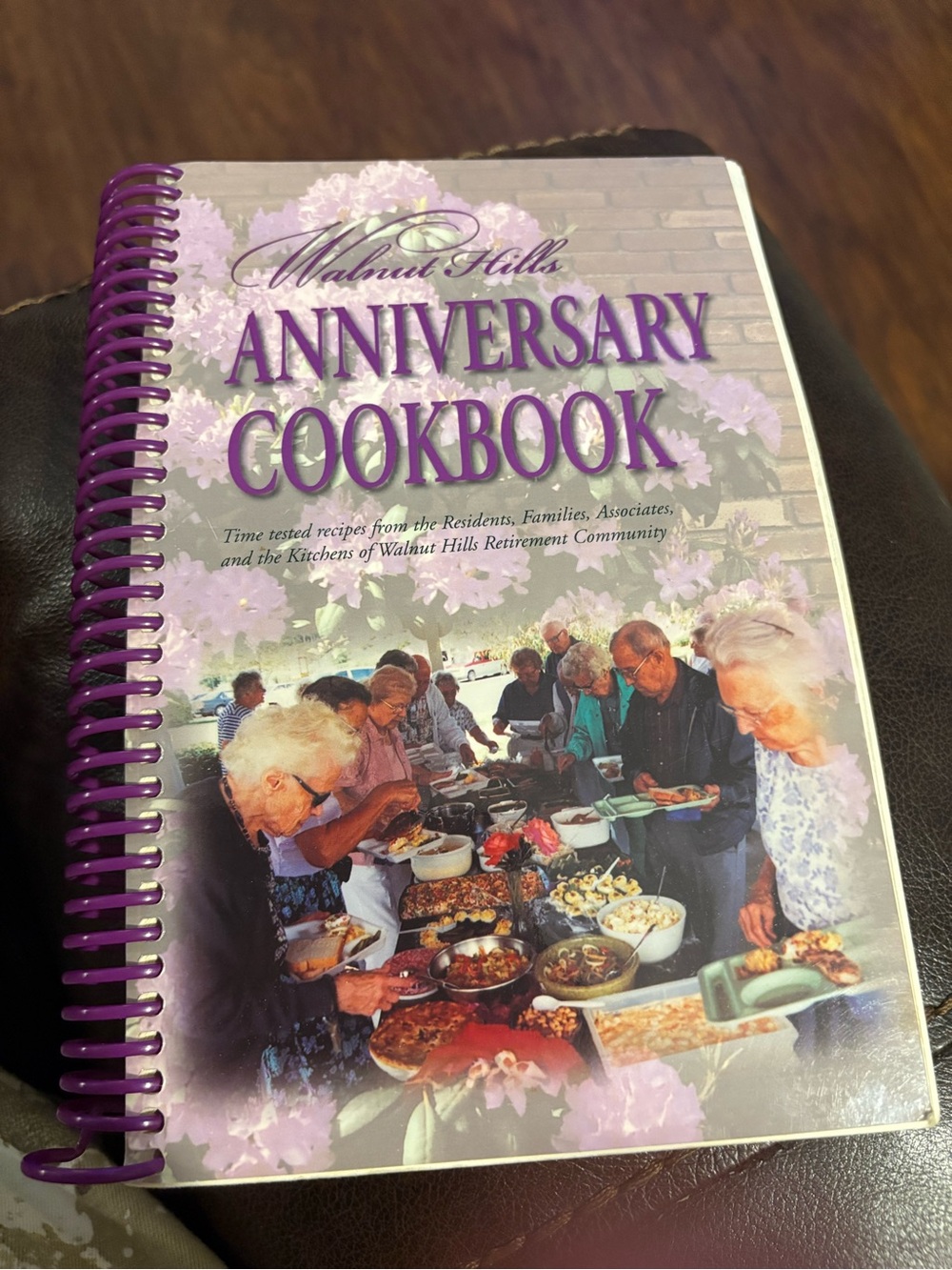 Anniversary Cookbook - Purple Spiral